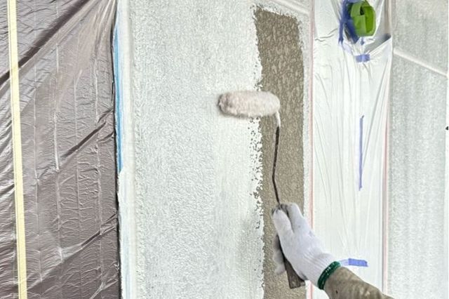 岡山県岡山市北区Ｋ様アパート　屋根塗装・外壁塗装・付帯部塗装・コーキング工事・駐輪場塗装・屋上防水工事の画像3