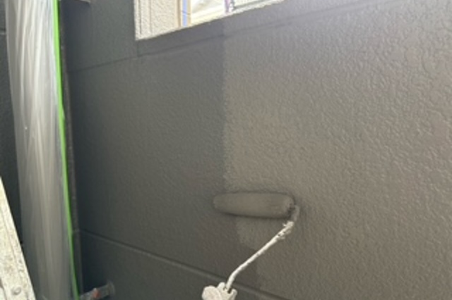 岡山県岡山市北区Ｋ様アパート　屋根塗装・外壁塗装・付帯部塗装・コーキング工事・駐輪場塗装・屋上防水工事の画像3