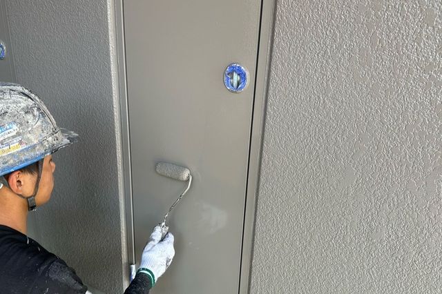 岡山県岡山市北区Ｋ様アパート　屋根塗装・外壁塗装・付帯部塗装・コーキング工事・駐輪場塗装・屋上防水工事の画像3