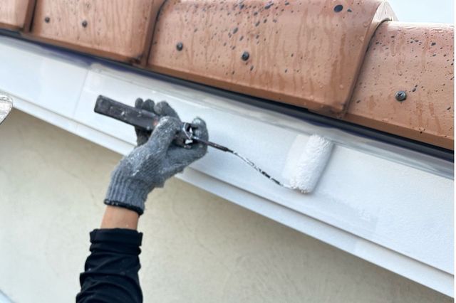 岡山県岡山市北区O様邸　外壁塗装・付帯部塗装・門柱塗装・コーキング工事の画像3