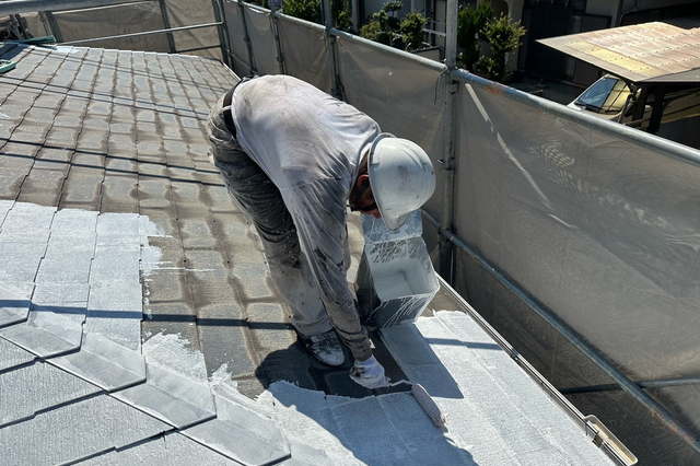 岡山県岡山市南区Ｈ様邸　屋根塗装・外壁塗装・付帯部塗装・倉庫塗装・コーキング工事の画像3