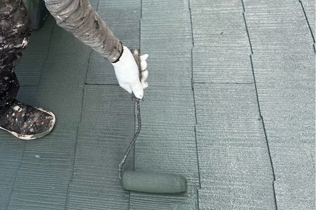 岡山県岡山市中区U様邸　屋根塗装・破風板塗装の画像3